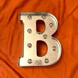 Big letter B decoration